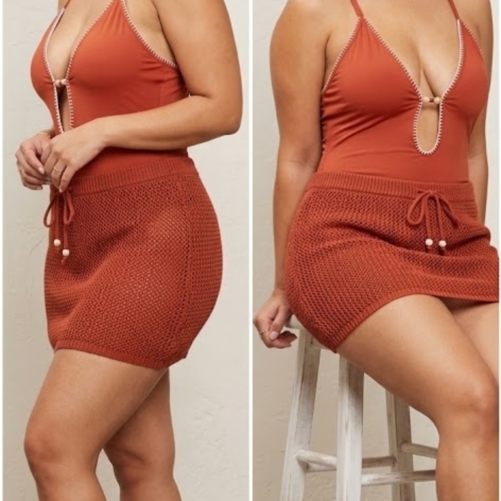 TINIBIKINI Rust Orange Swimwear 2 Piece Set